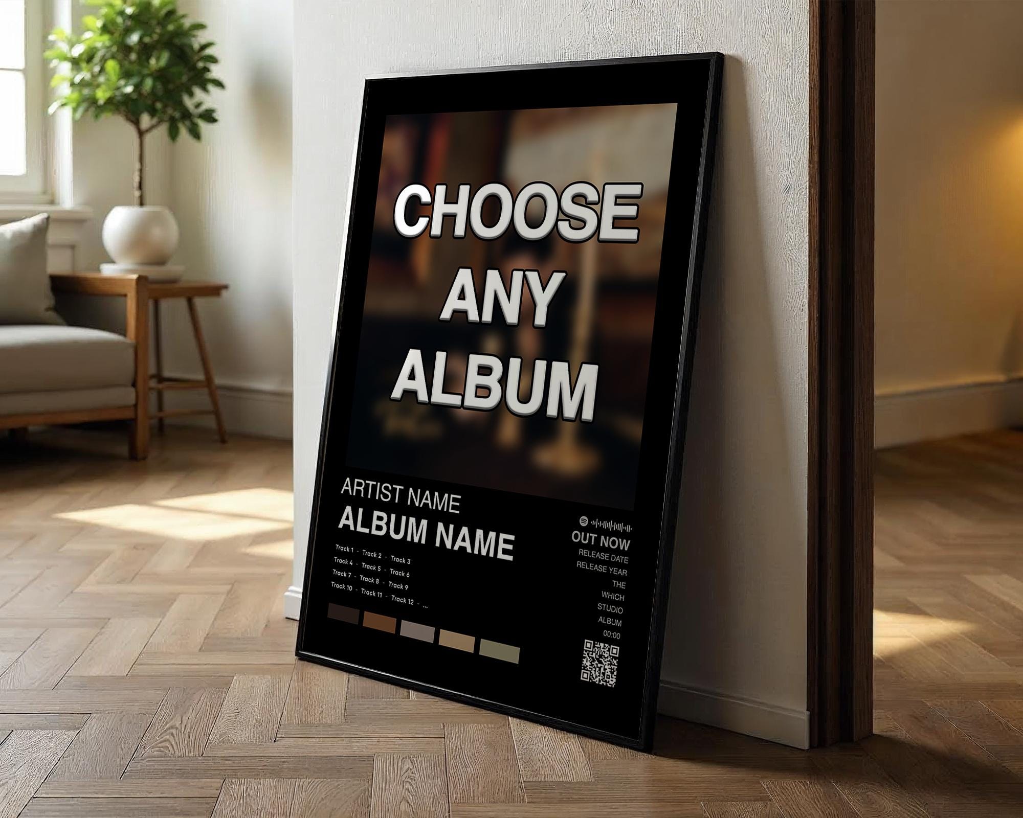 Custom Album Poster | Choose Your Own Album, 4 Colors, Free USA ...