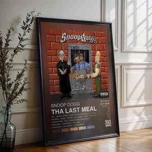 Snoop Dogg Poster | Tha Last Meal Poster | 4 Colors | Album Cover Poster | High Quality Prints | Music Gift | Free USA Shipping