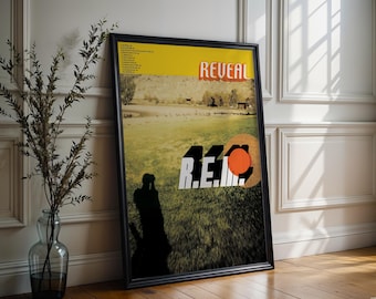 R.E.M. Poster | Reveal Poster | Album Cover Poster | High Quality Prints | Music Gifts | Free USA Shipping | Music Wall Decor | Wall Art