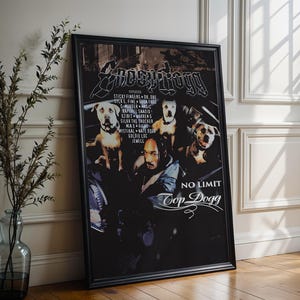 Snoop Dogg Poster | No Limit Top Dogg Poster | Album Cover Poster | High Quality Prints | Music Gift | Free USA Shipping | Wall Decor Poster
