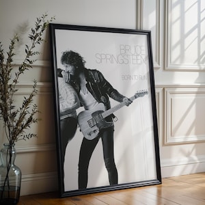 Bruce Springsteen Poster | Born to Run Poster | Album Cover Poster | High Quality Prints | Music Poster Gifts | Free USA Shipping | Wall Art