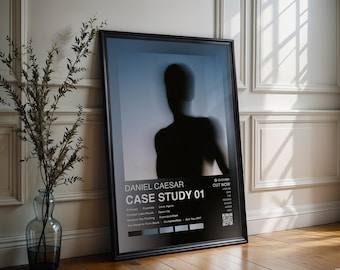 Daniel Caesar Poster | Case Study 01 Poster | 4 Colors | Album Cover Poster | High Quality Print | Music Gift, Free USA Shipping, R&B Poster