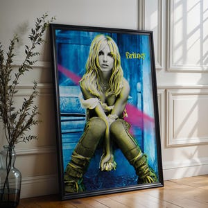 Britney Spears Poster | Britney Album Poster | Album Cover Poster | High Quality Print | Music Gift | Free USA Shipping | Music Poster Decor