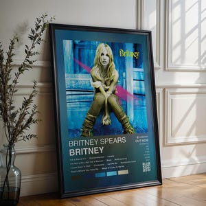 Britney Spears Poster | Britney Poster | 4 Colors | Album Cover Poster | High Quality Prints | Music Gift | Free USA Shipping