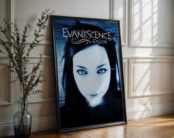Evanescence Poster | Fallen Poster | Nu Metal Poster | Album Cover Poster | High Quality Print | Free USA Shipping | Wall Decor | Music Gift