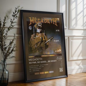 Megadeth Poster | So Far, So Good... So What! Poster | 4 Colors | Album Cover Poster | High Quality Prints | Music Gift | Free USA Shipping