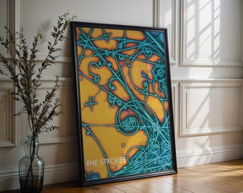 Póster de The Strokes / Póster de Is This It / Póster de portada de álbum / Impresiones de alta calidad / Regalo musical / Envío gratuito a EE. UU. / Decoración de pared musical