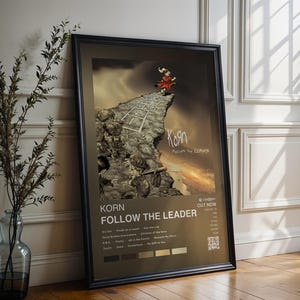 Korn Poster | Follow the Leader Poster | 4 Colors | Album Cover Poster | High Quality Prints | Music Gift | Free USA Shipping | Metal Music