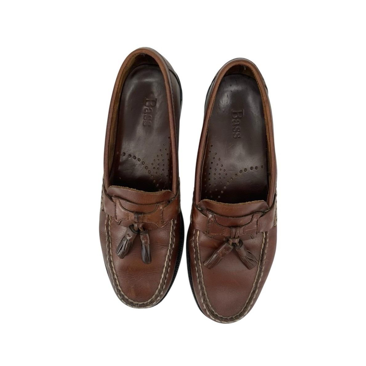 G.H. Bass Mens 10M Bennett Brown Leather Casual Lifestyle Office Tassel Loafer Bass Bennett Tassel Loafers Brown Leather Men main image 2