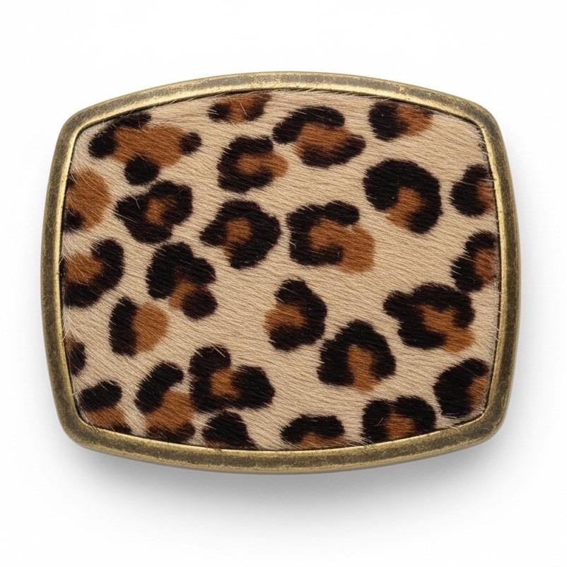 Streets Ahead Calf Hair Animal Print Studded Belt Zebra Cheetah Womens L 32\