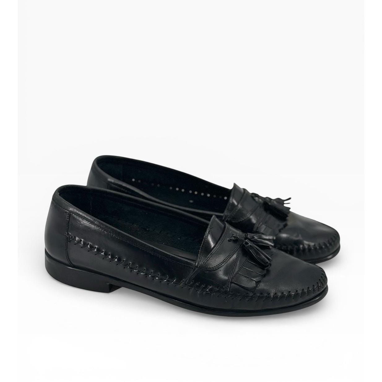 Giorgio Brutini Black and Cream Loafers with Tassels Giorgio Brutini Men main image 3