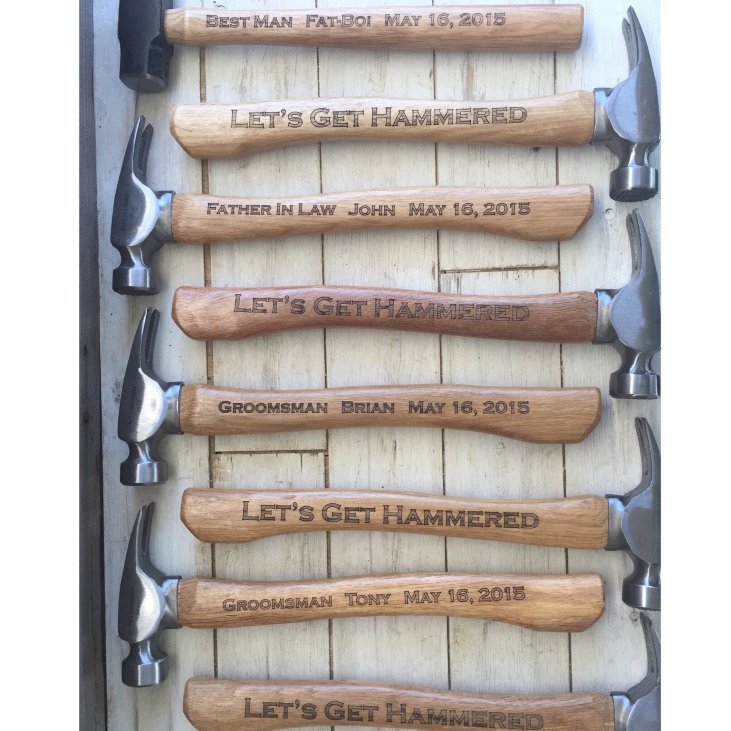 Personalized Gift Framing Hammer Wedding Fathers Day Etsy