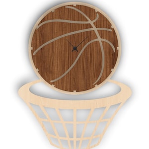 Laser Cut Wall Clock Design – Digital Download – Cdr / Plt / Svg / Dxf Clock Face for CNC or Glowforge – Modern Geometric Clock Template