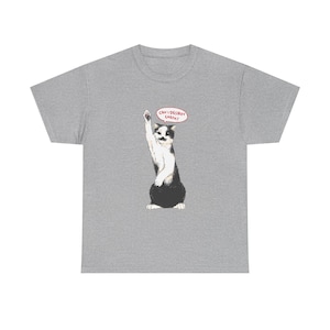 Funny Cat Can I Destroy Earth Unisex Tee, Humorous Graphic T-Shirt for Cat Lovers, Cat Quote Shirt, Animal Lover Gift, Cat Mom Shirt