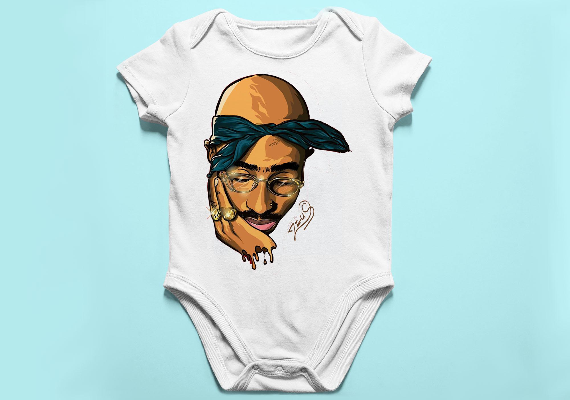 Baby Bodysuit Baby Tupac Shirt Tell The Babies That I Love Them - Main Image