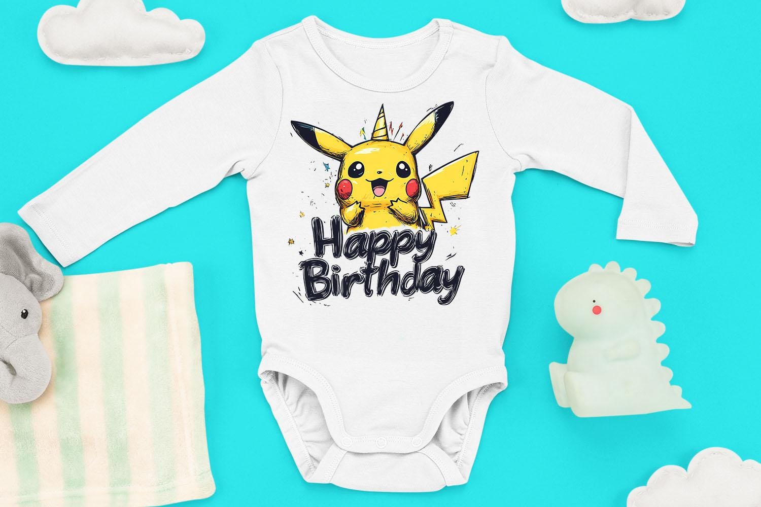 Baby Pikachu Onesie Pokemon Baby Pajamas Newborn Pikachu Australia