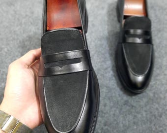 Genuine Men STEMAR Black Lace up Leather Shoes Size 8 US 7  display picture 1