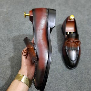 Brown Leather Oxford Shoes Men | Brogue Dress Shoes | Formal Lace Up Shoes | Business Professional Footwear | Classic Wingtip Shoes