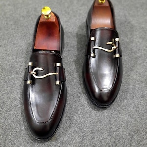 Premium Handmade Dark Brown Leather Loafers for Men| Slip-On Dress Shoes |Formal loafers slip on | Premium Leather shoes | Free Shipping