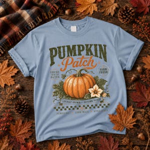 Retro Pumpkin Patch Png, Trendy Fall Sublimation Design, Vintage Autumn Shirt, Distressed Fall Png, Farm Fresh Pumpkin (Digital Download) image 6