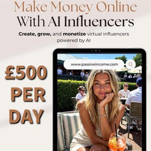 Make Money Online With AI Influencers | Step-by-Step Beginner PDF Guide To Creating & Monetizing Virtual Personas