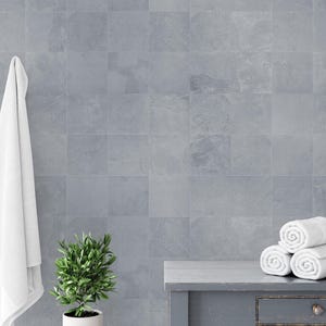 Carta da parati adesiva con piastrelle di cemento grigio – murale rimovibile effetto pietra per pareti moderne di cucine e bagni