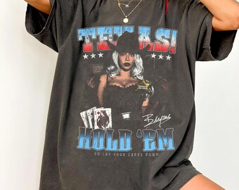 Comfort Colors Texas Hold-em T-Shirt, Cowboy Carter Tour Shirts 2025, Beyonce Shirt