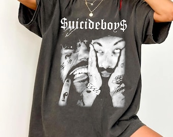 Comfort Colors Suicideboys B&W T-Shirt , suicideboys, suicideboys merch, G59 merch, G59, , suicideboys album, G59 shirt