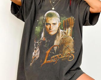 Comfort Colors Orlando Bloom Vintage TShirt, LOTR Legolas Retro Shirt, Orlando Bloom Fan Gift, Retro Bootleg Shirt, Gift for him her
