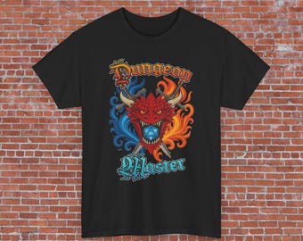 Dragon Dungeon Master T-Shirt: D&D Gamer Unisex Tee