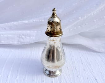 Azucarero/espolvoreador de azúcar glas de metal vintage