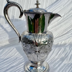 Antique Silver Plated Coffee Pot, A.E. Furniss & Sons, Sheffield England