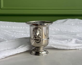 Miniature Bucket with Lion Heads | Toothpick/Matches Holder