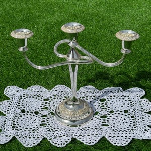 Vintage Silver Plated Candelabra