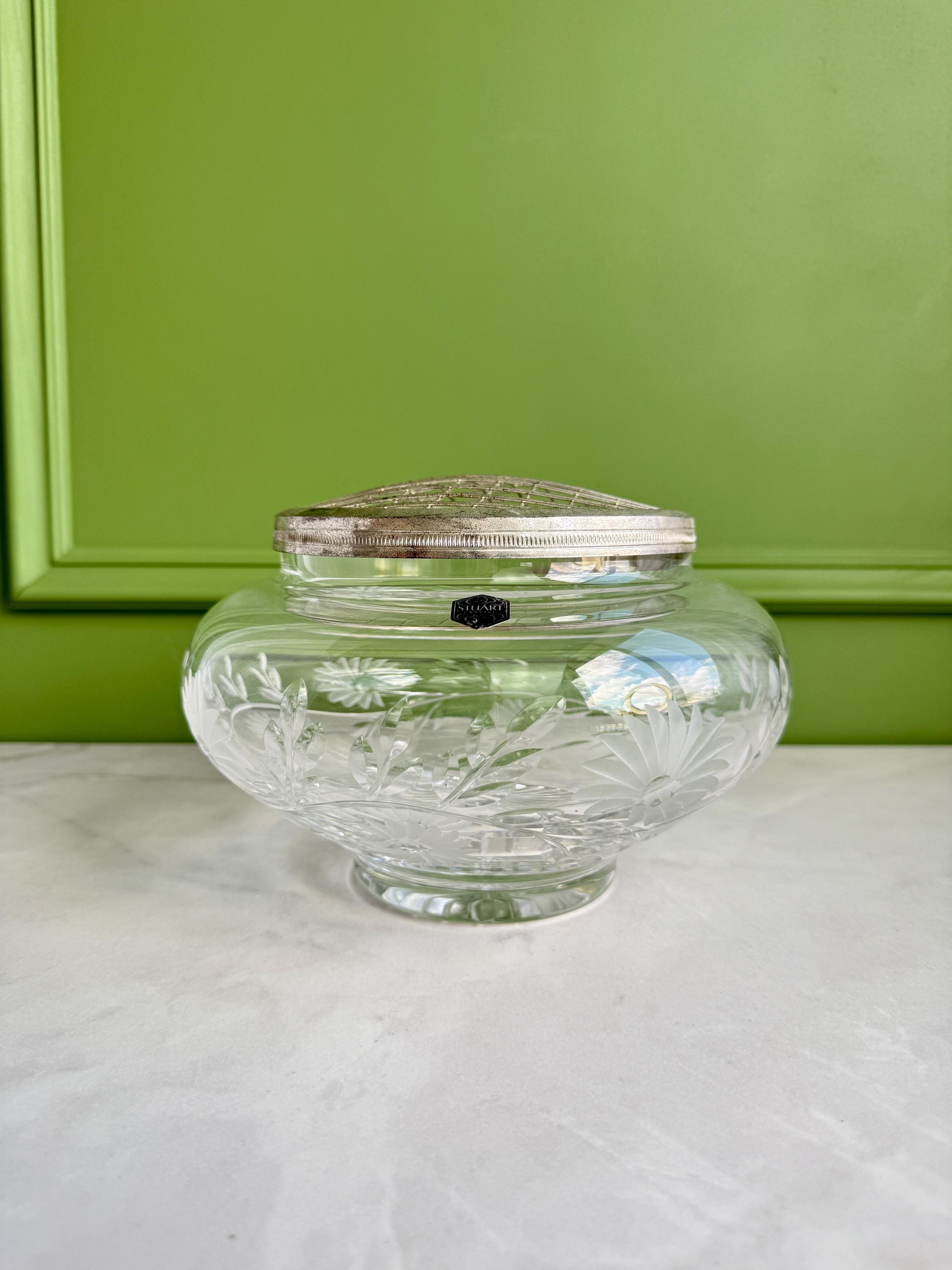 Stuart Crystal Rose Bowl - Etsy Canada
