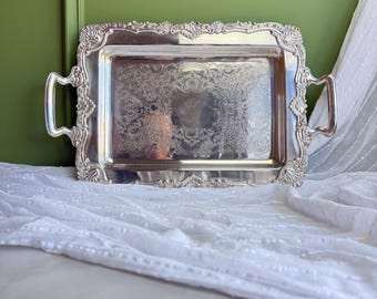 Vintage Viners of Sheffield Silver-Plated Serving Tray — Elegant Classic Serving Piece
