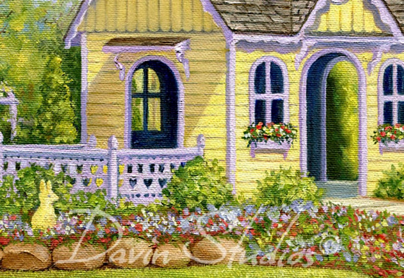 Children's Playhouse in a Garden of Flowers at NC Etsy