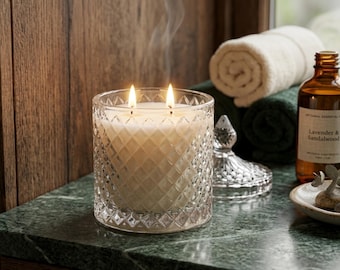 Oudh Hand-Poured Soy Wax Candle | Luxury Scented | Aromatherapy  | Eco-Friendly Home Decor Gift