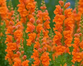 Bright Orange Hollyhock 25 Seeds | Tall Perennial Blooms | Cottage