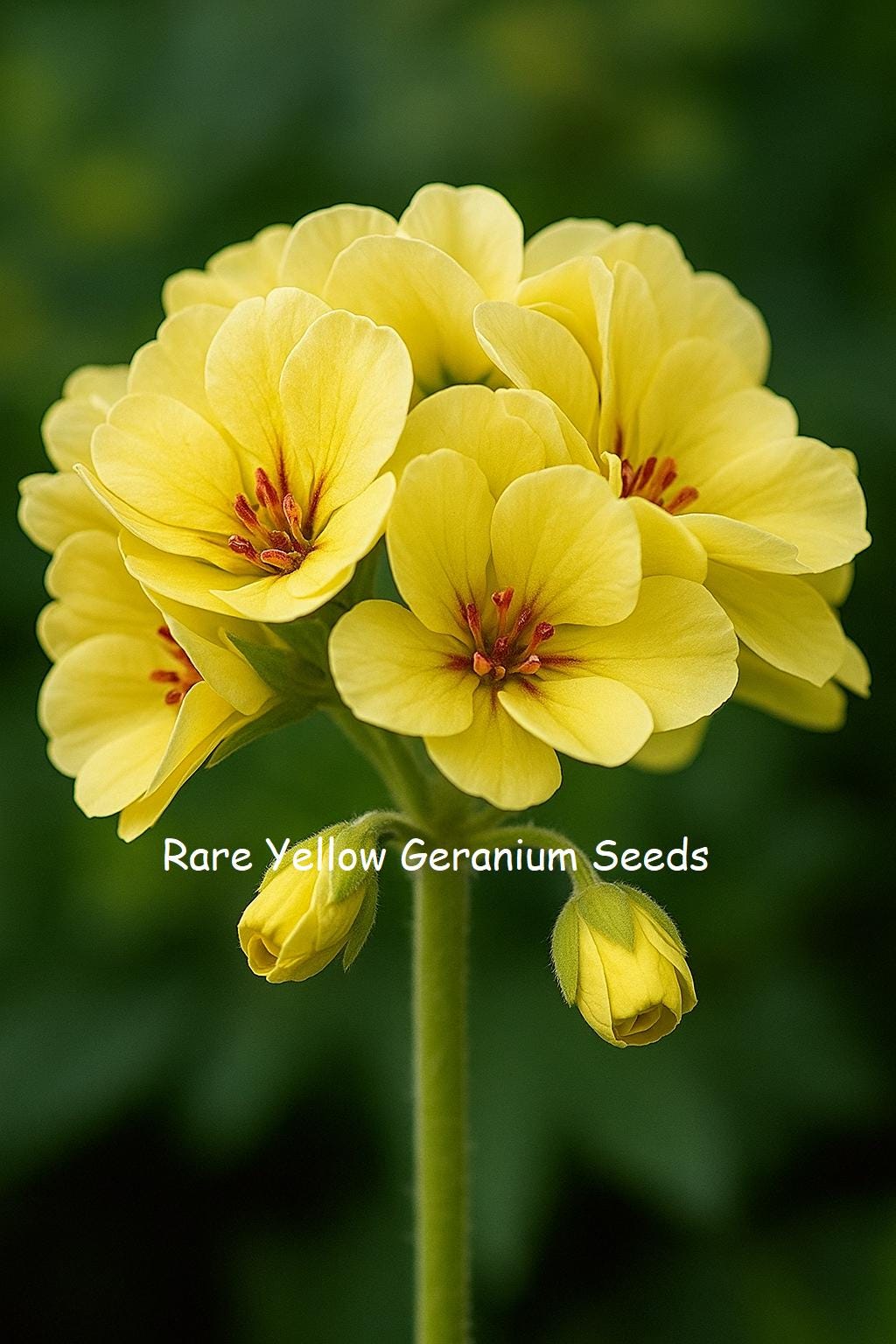 希少な黄色のゼラニウム 10粒 | 育てやすい多年草 | 明るいコテージ