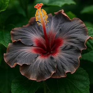 Black Pink Purple Hibiscus 20 Seeds: Exotic Tropical Perennial Blooms