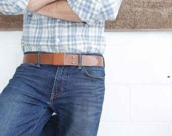 Buckless Handmade Leather Belt  for Everyday