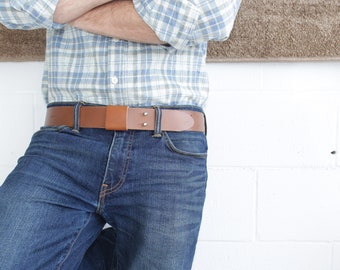 Buckless Handmade Leather Belt  for Everyday