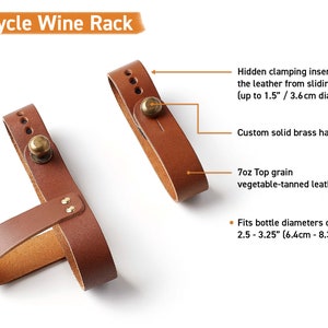 The Bicycle Wine Rack Bike Bottle Holder and Carrier for picnics image 8