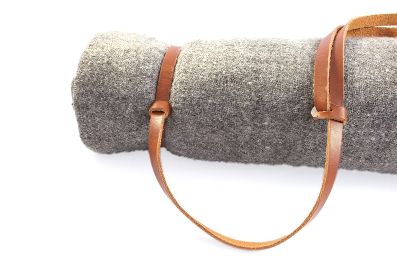 Picnic Blanket Strap Leather Etsy
