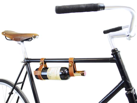 Casier à Vin De Vélos Porte Bouteille Vélo En Cuir Casier à Vin De Vélos Porte Bouteille