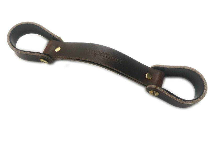 Bike Handle Lifting Strap Brown Leather Etsy