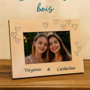 Personalized wooden photo frame