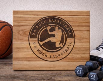 Custom Engraved Pine Butcher Block, Personalized Business Logo, Charcuterie Board