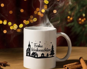 Archivo para plotter navideño | SVG de Feliz Navidad | Frases navideñas en alemán | Archivo láser navideño | Magia invernal para Cricut, decoraciones navideñas